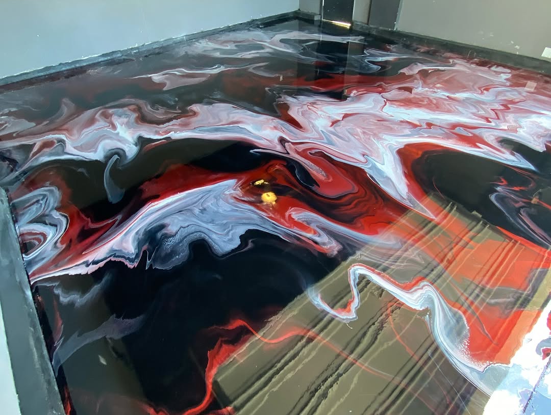 Metallic epoxy floor near Milpitas, CA